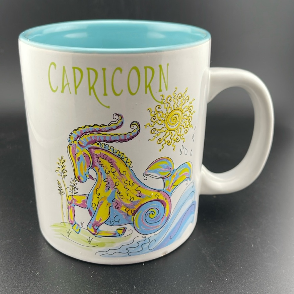 Secret Garden Capricorn Horoscope Zodiac Ceramic Mug